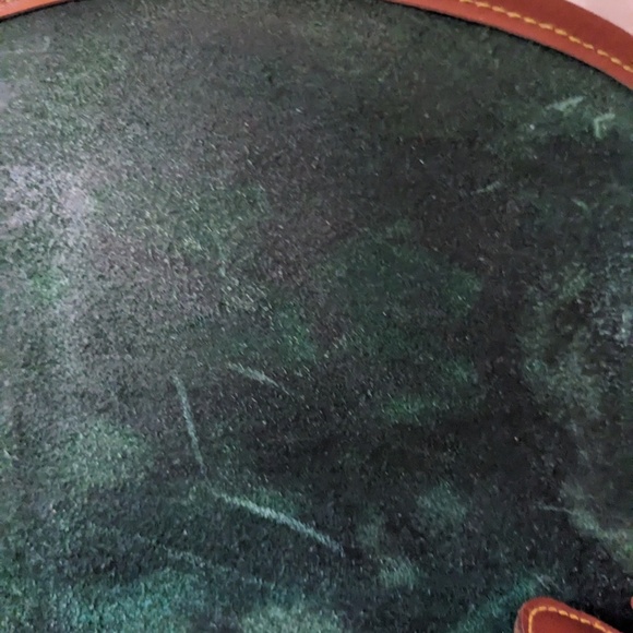 Dooney & Bourke Green/Tan Leather Shoulder Bag & Wallet Please Read Description - Picture 5 of 16